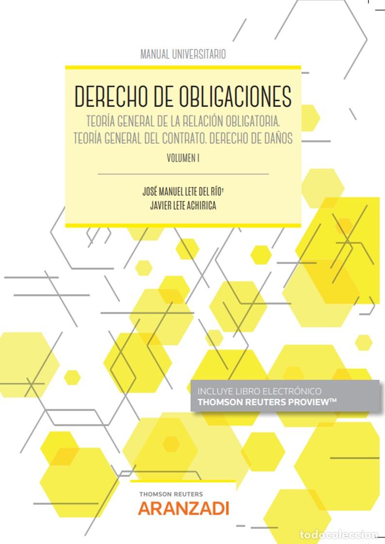 Libri: DERECHO DE OBLIGACIONES. VOLUMEN I - Lete Achirica, Javier