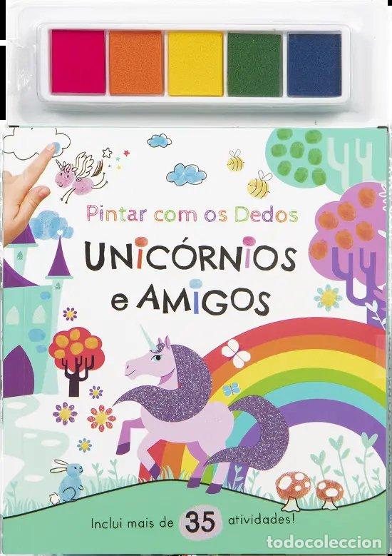 Livros: PINTAR COM OS DEDOS - UNIC&Oacute;RNIOS E AMIGOS - Portugues