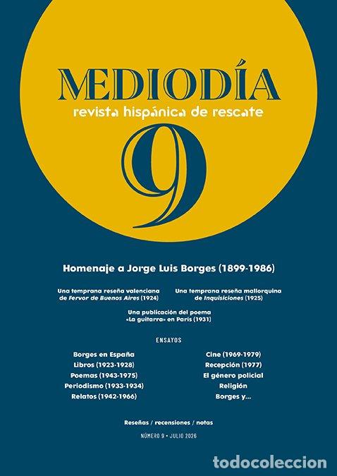 Libros: MEDIODIA. REVISTA HISPANICA DE RESCATE. 9 - Varios autores