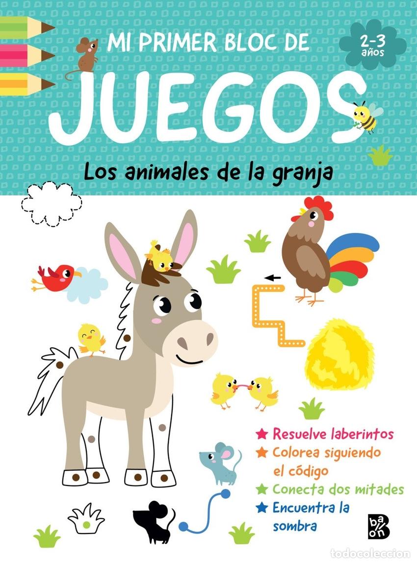 Libros: MI PRIMER BLOC DE JUEGOS- ANIMALES DE LA GRANJA - BALLON