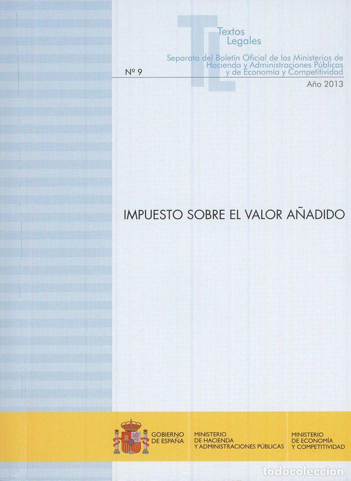 books: IMPUESTO SOBRE EL VALOR A&Ntilde;ADIDO - MINISTERIO DE ECONOMIA Y HACIENDA