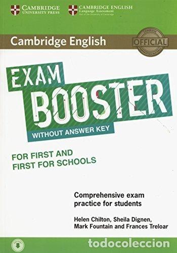 books: CAMBRIDGE ENGLISH EXAM BOOSTER FOR FIRST AND FIRST SCHOOL - CHILTON, HELEN