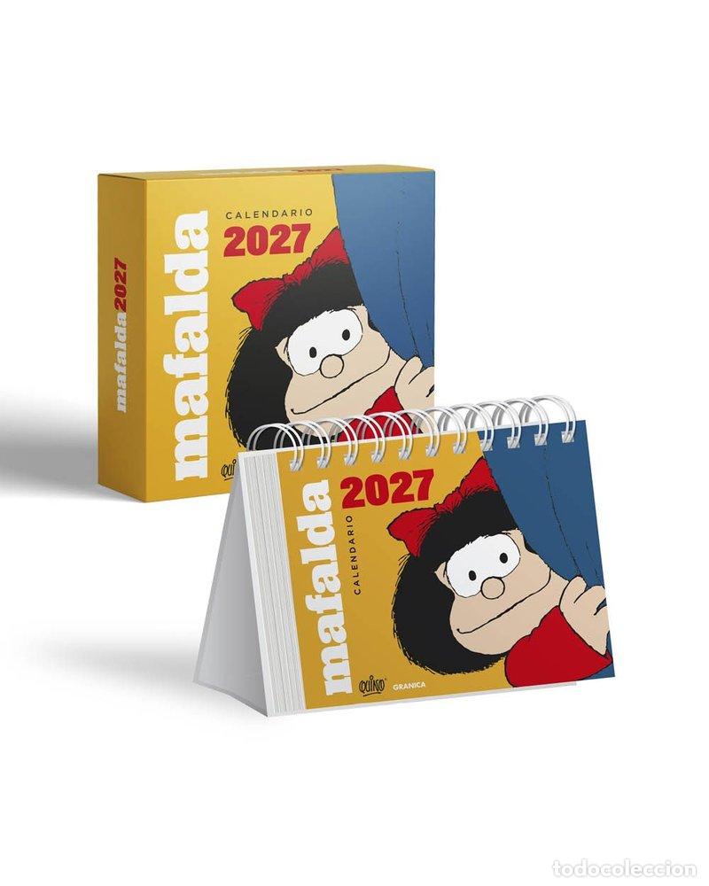 Libri: MAFALDA 2027 CALENDARIO DE ESCRITORIO AMARILLO CON CAJA - QUINO