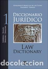 B&uuml;cher: DICCIONARIO JURIDICO INGLES-ESPA&Ntilde;OL 2 TOMOS - CABANELLAS, GUILLERMO