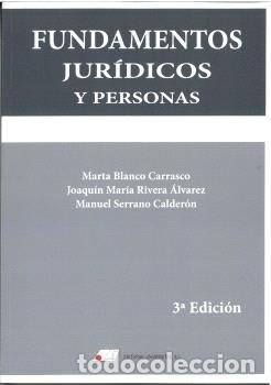 Libros: FUNDAMENTOS JURIDICOS Y PERSONA - BLANCO CARRASCO, MARTA