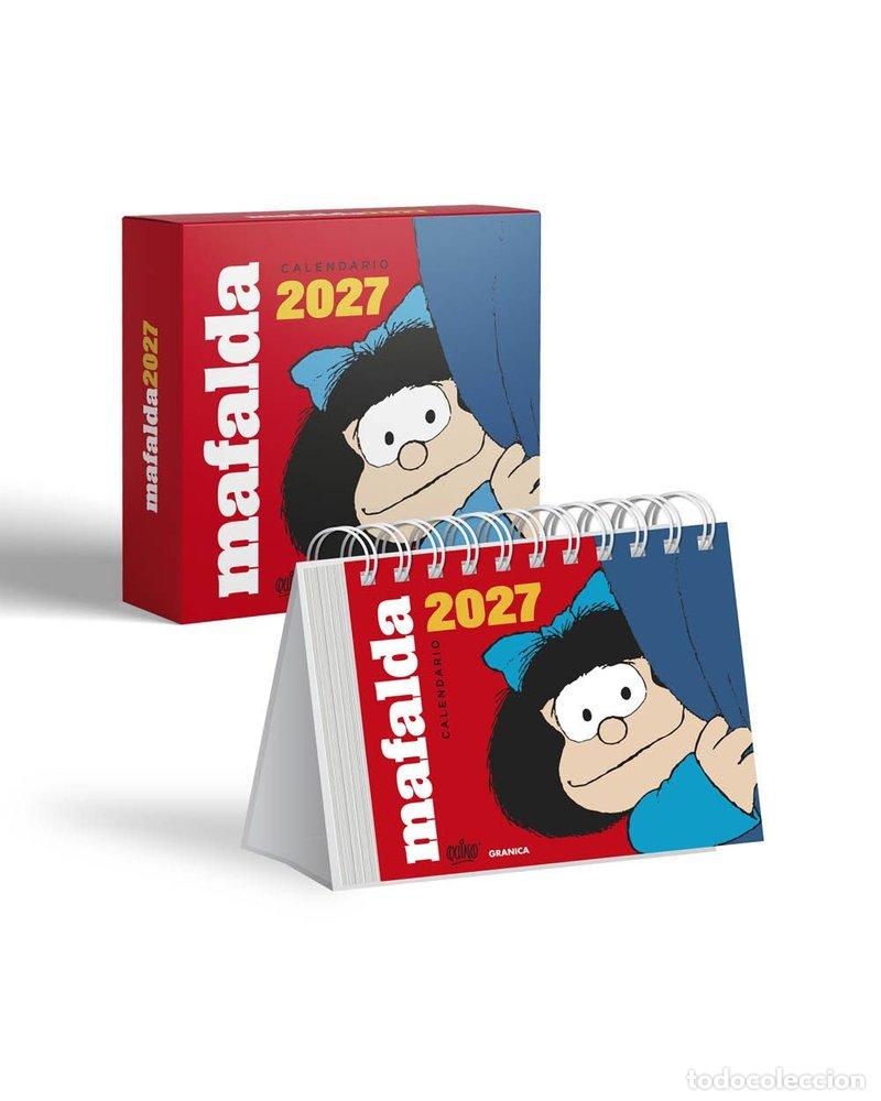 Libros: MAFALDA 2027 CALENDARIO DE ESCRITORIO ROJO CON CAJA - QUINO