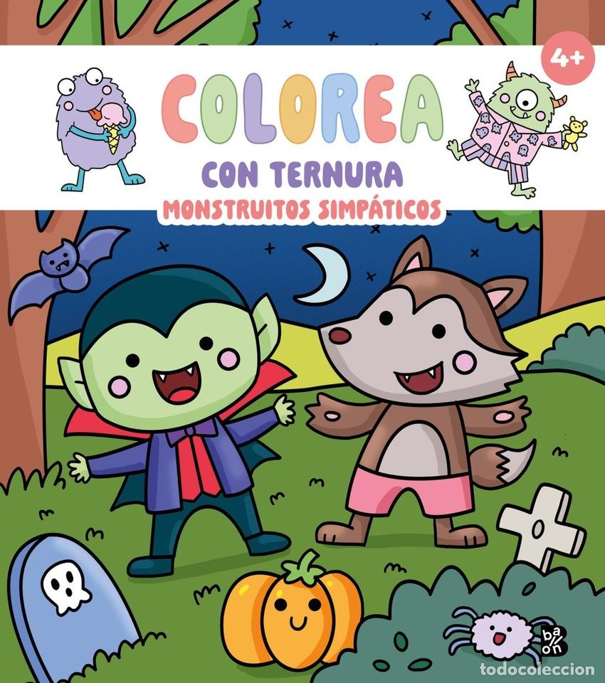 Livros: COLOREA CON TERNURA -MONSTRUITOS SIMPATICOS - BALLON