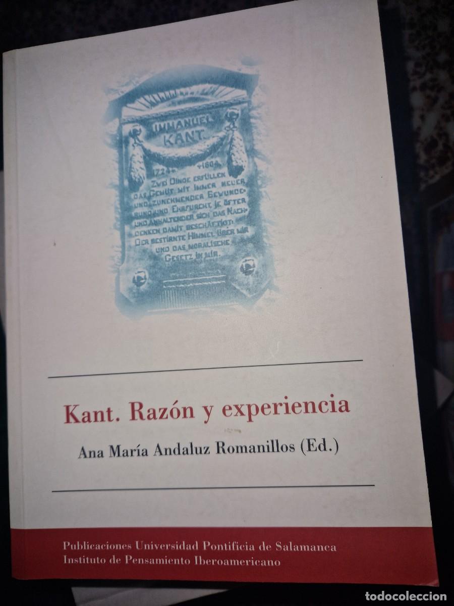 Libros: Kant. Raz&oacute;n y experiencia ANA MARIA ANDALUZ -