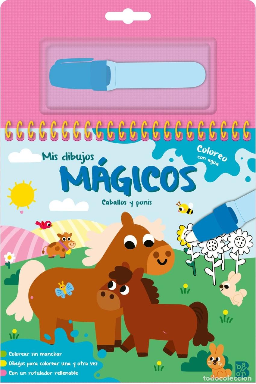 Libros: MIS DIBUJOS MAGICOS - COLOREO CON AGUA - CABALLOS Y PONIS - BALLON