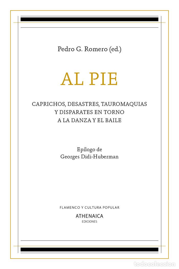 Libros: AL PIE CAPRICHOS DESASTRES TAUROMAQUIAS Y DISPARATES - G. ROMERO, PEDRO