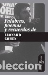Libri: Palabras, poemas y recuerdos de Leonard Cohen Ediciones Alfabia