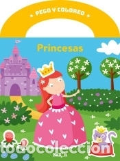 Libros: Pego y coloreo - Princesas - Foto 1