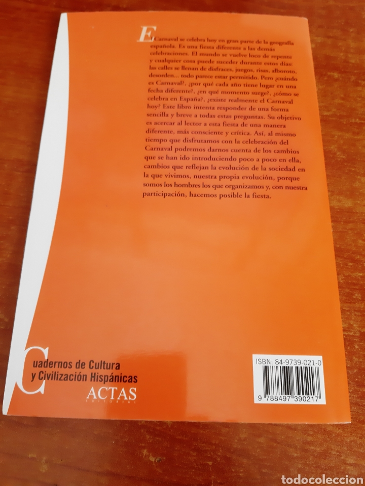 Libros: Libro El Carnaval en Espa&ntilde;a (Art. Nuevo) - Foto 2