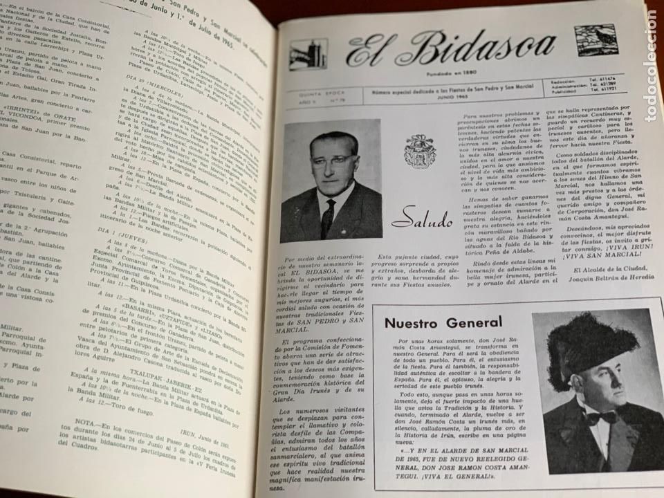Libros: EL BIDASOA N&ordm;78-1965 - Foto 2