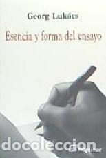 Libros: Esencia y forma del ensayo - Luk&aacute;cs, Georg - Foto 1