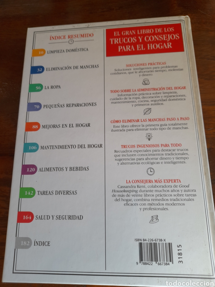 Libros: El gran libro de los trucos y consejos para el hogar. Cassandra Kent - Foto 2