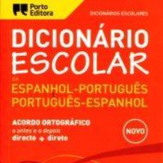 Libros: DICIONÁRIO ESCOLAR DE ESPANHOL-PORTUGUÊS-ESPANHOL - VV.AA.. Lote 340352843