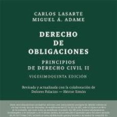 Libros: PRINCIPIOS DE DERECHO CIVIL - LASARTE ÁLVAREZ, CARLOS ; ADAME MARTÍNEZ, MIGUEL ÁNGEL. Lote 364023846