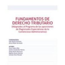 Libros: FUNDAMENTOS DE DERECHO TRIBUTARIO - BEGOÑA SESMA SÁNCHEZ; GERMÁN ORÓN MORATAL; SANTOS GANDARILLAS. Lote 366289561