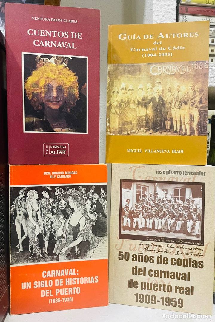 Libros: C&Aacute;RNAVAL CADIZ LOTE DE LIBROS - Foto 1