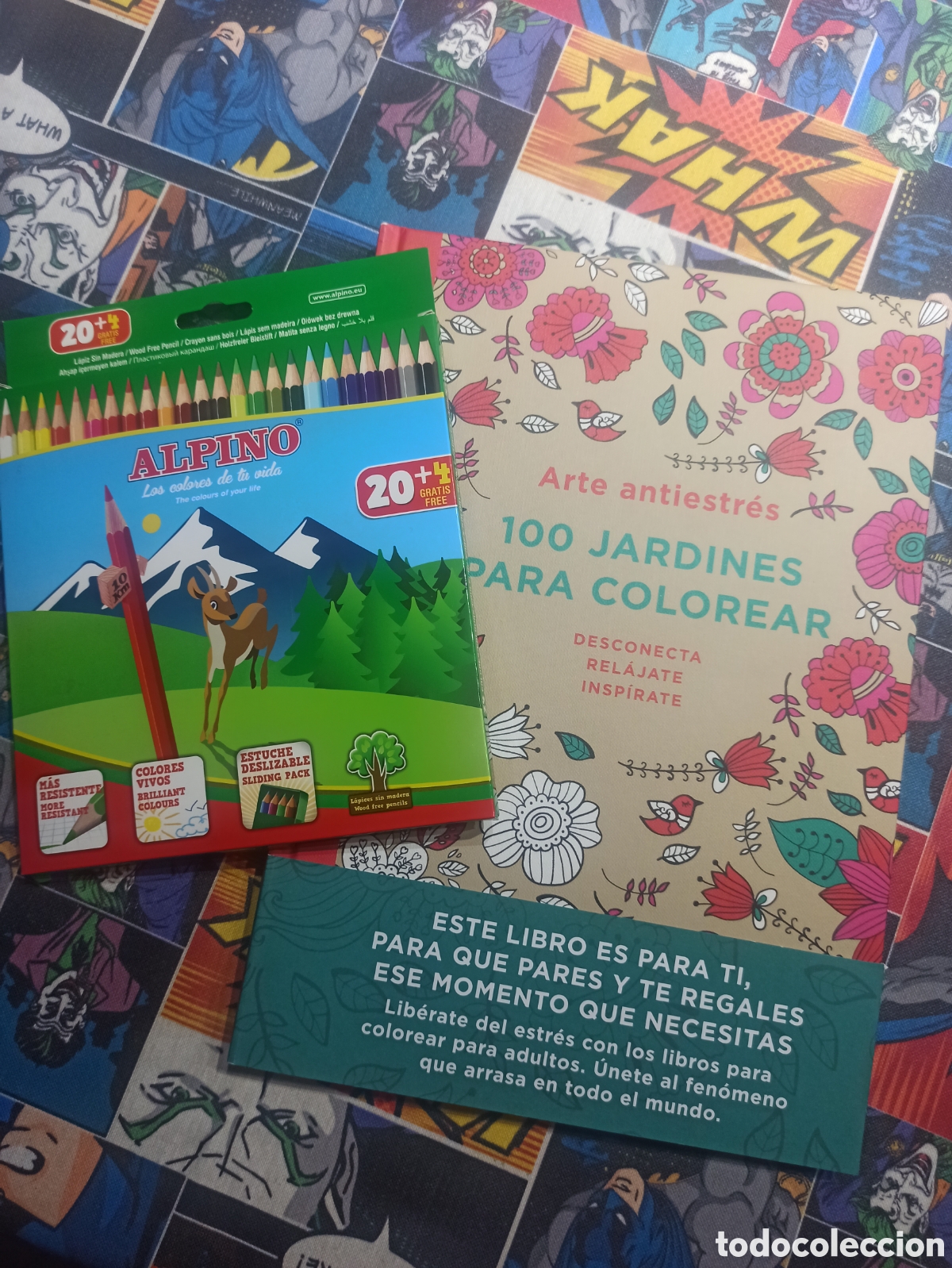 Libri: 100 jardines para colorear. Arte antiestr&eacute;s + l&aacute;pices Alpino