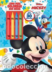 Libros: Mickey. Libro para colorear con ceras - Disney - Foto 1