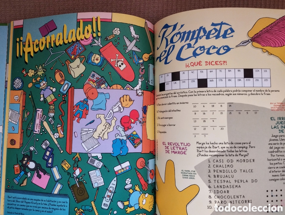 Libros: LOS SIMPSON JUEGOS Y PASATIEMPOS - Foto 4