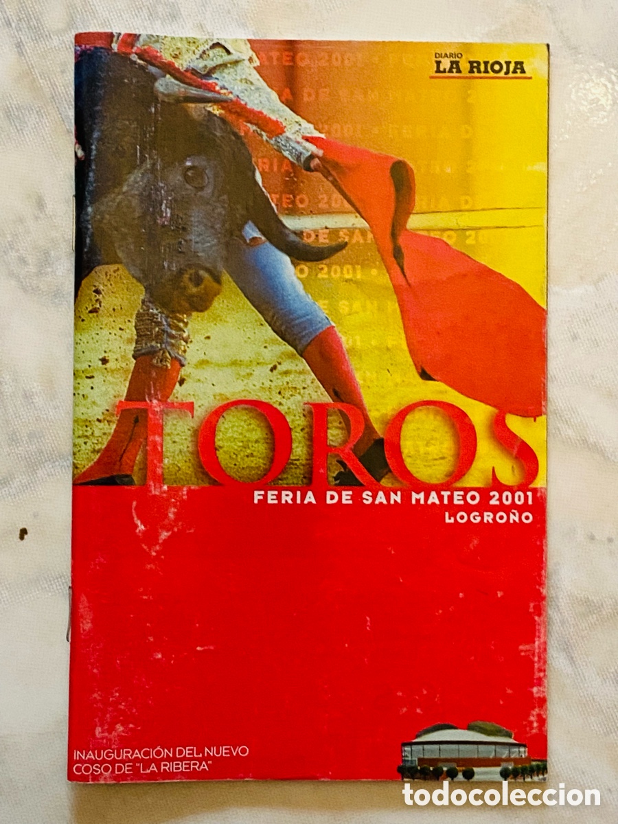 B&uuml;cher: LIBRITO TAUROMAQUIA TOROS FERIA DE SAN MATEO 2001 LOGRO&Ntilde;O LA RIOJA