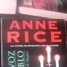 Libros: LIBRO DE ANNE RICE, LA VOZ DEL DIABLO