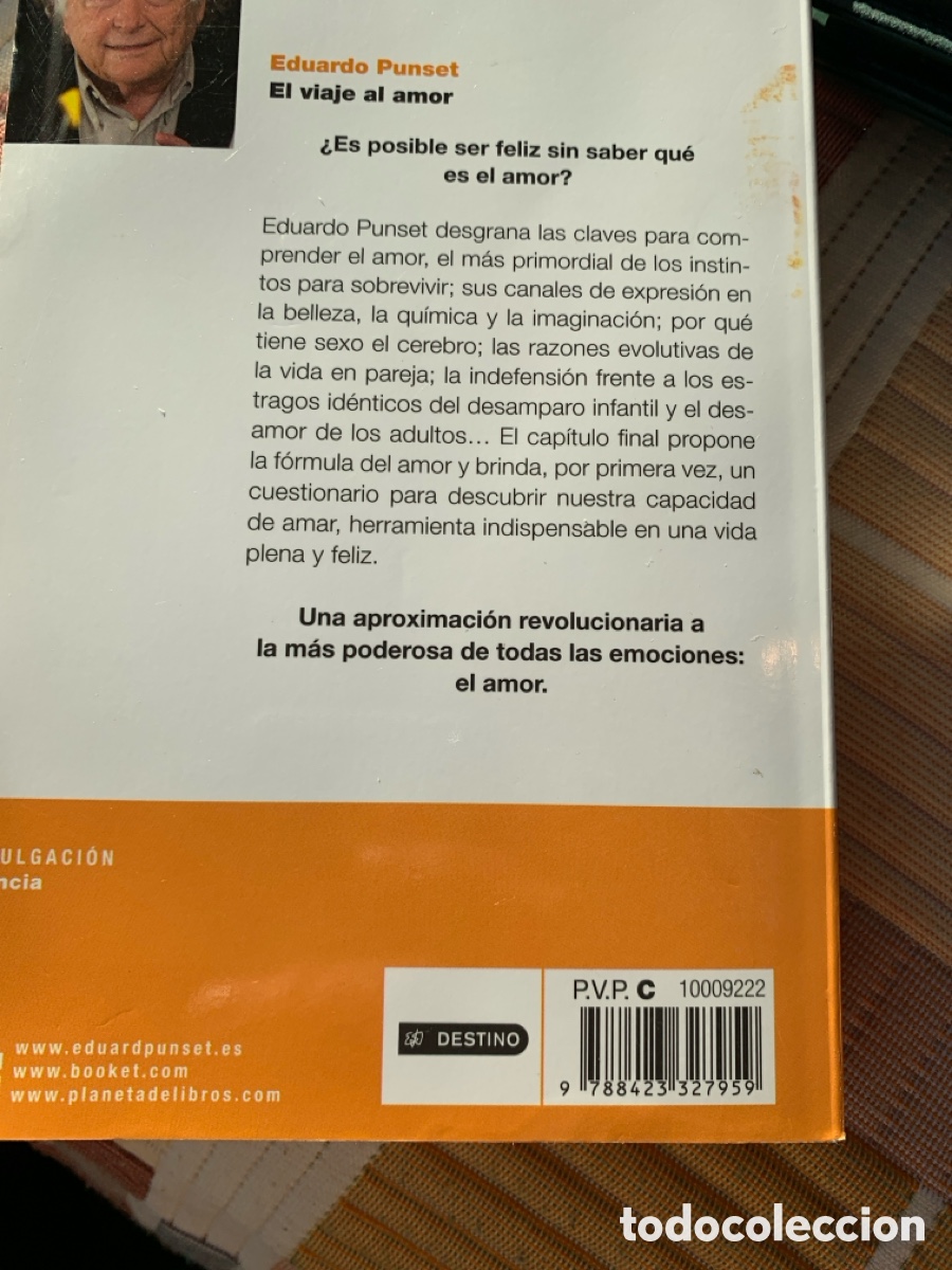Libros: EDUARDO PUNSET VIAJE AL AMOR DESTINO - Foto 2