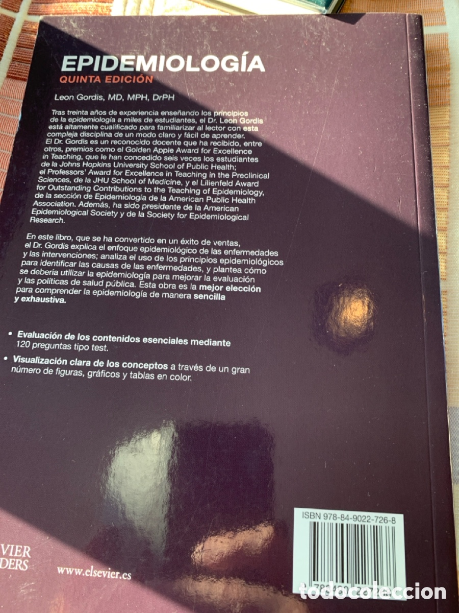 Libros: EPIDEMIOLOGIA - GORDIS,LEON - Foto 2