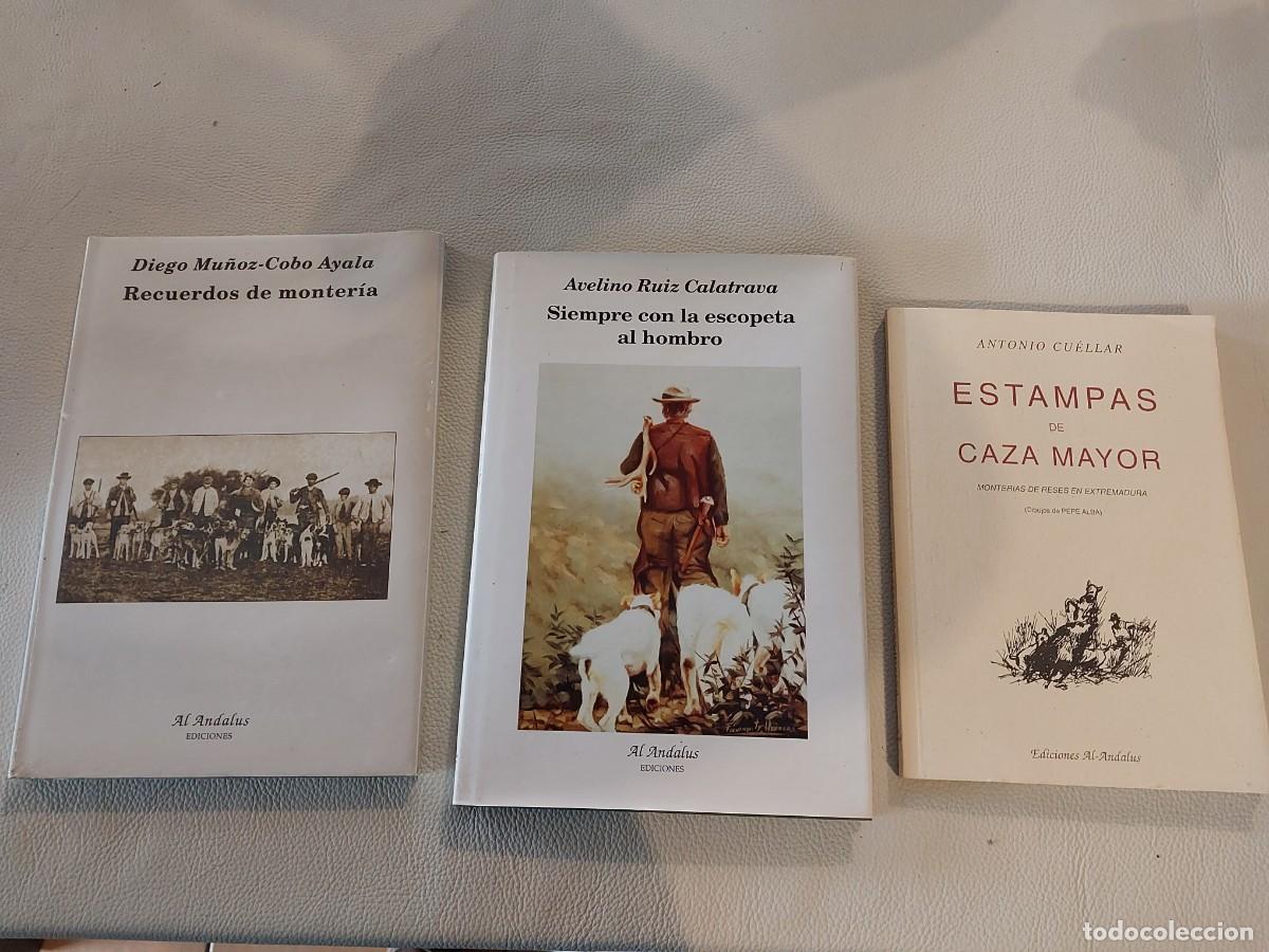 Libros: ESTAMPAS DE CAZA MAYOR LOTE DE TRES LIBROS CON SOLERA MONTERA - Foto 1