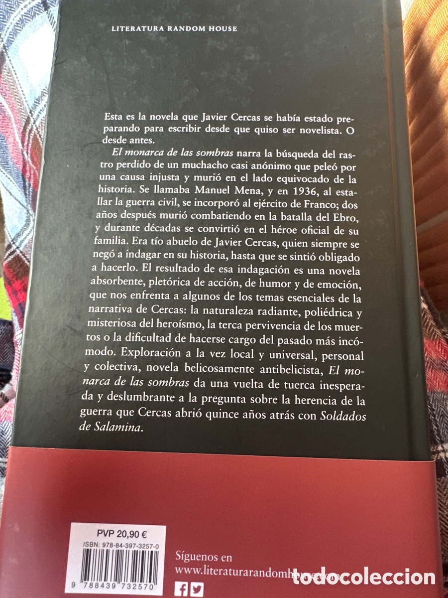Libros: CERCAS, Javier - EL MONARCA DE LAS SOMBRAS - Foto 2