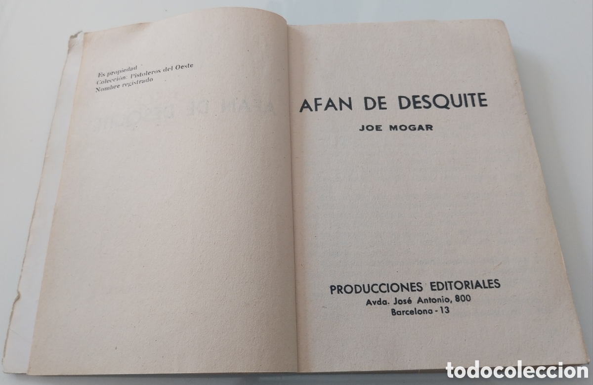 Libros: Novela Oeste &rdquo;Af&aacute;n de Desquite&rdquo; - Foto 3