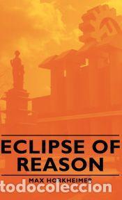 Libros: Eclipse of Reason - Max Horkheimer - Foto 1