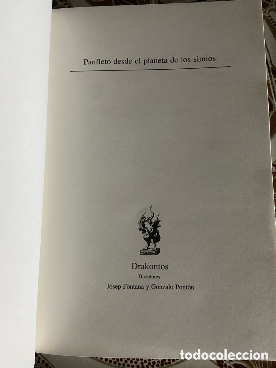 Libros: Libro Panfleto desde el planeta de los simios - Foto 2