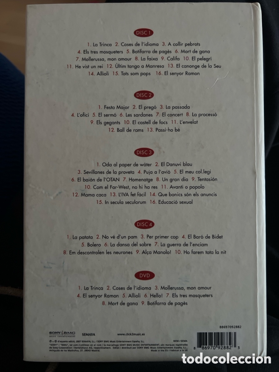Libros: La Trinca &ndash; 20 Anys De Can&ccedil;ons 4 x CD + DVD - Foto 2