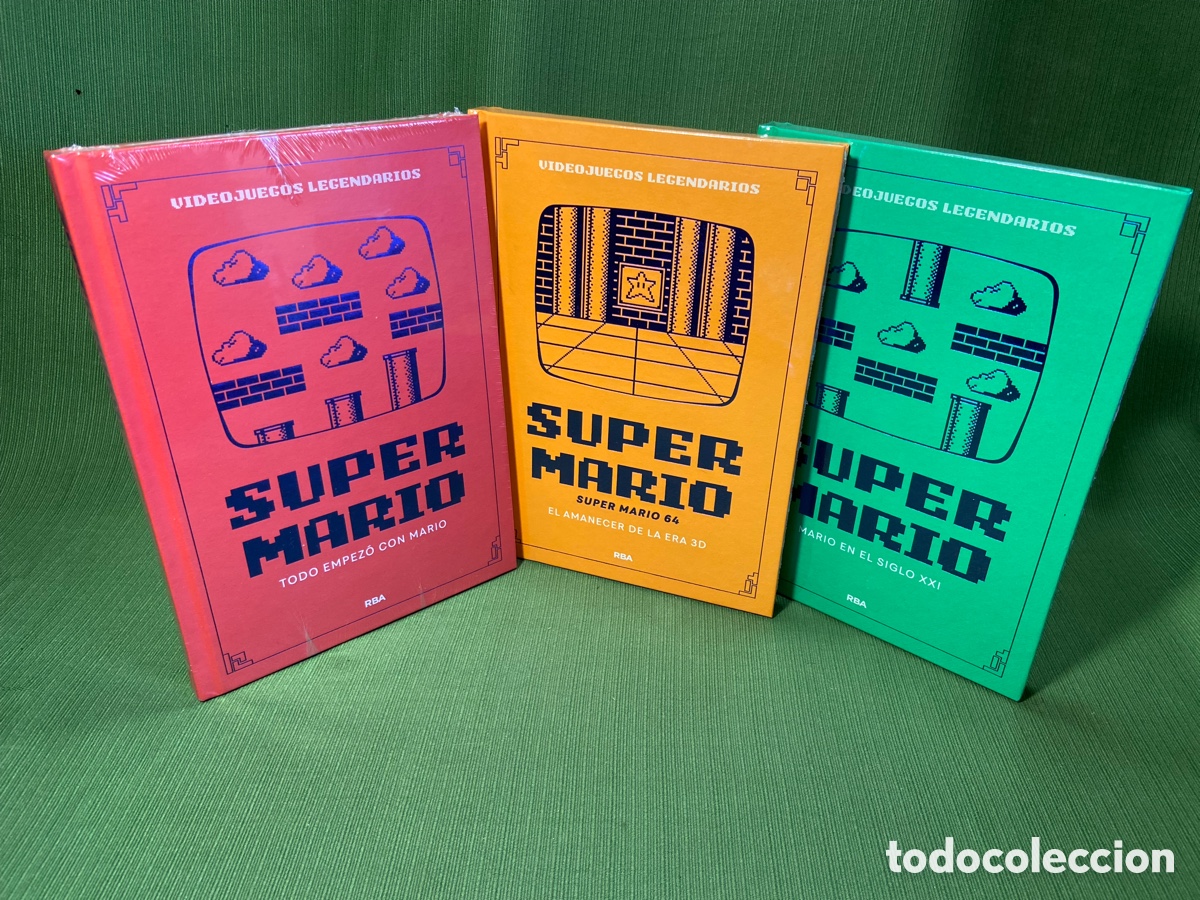 Libros: Super Mario (Bros - Nintendo). Tres libros RBA. Videojuegos legendarios.