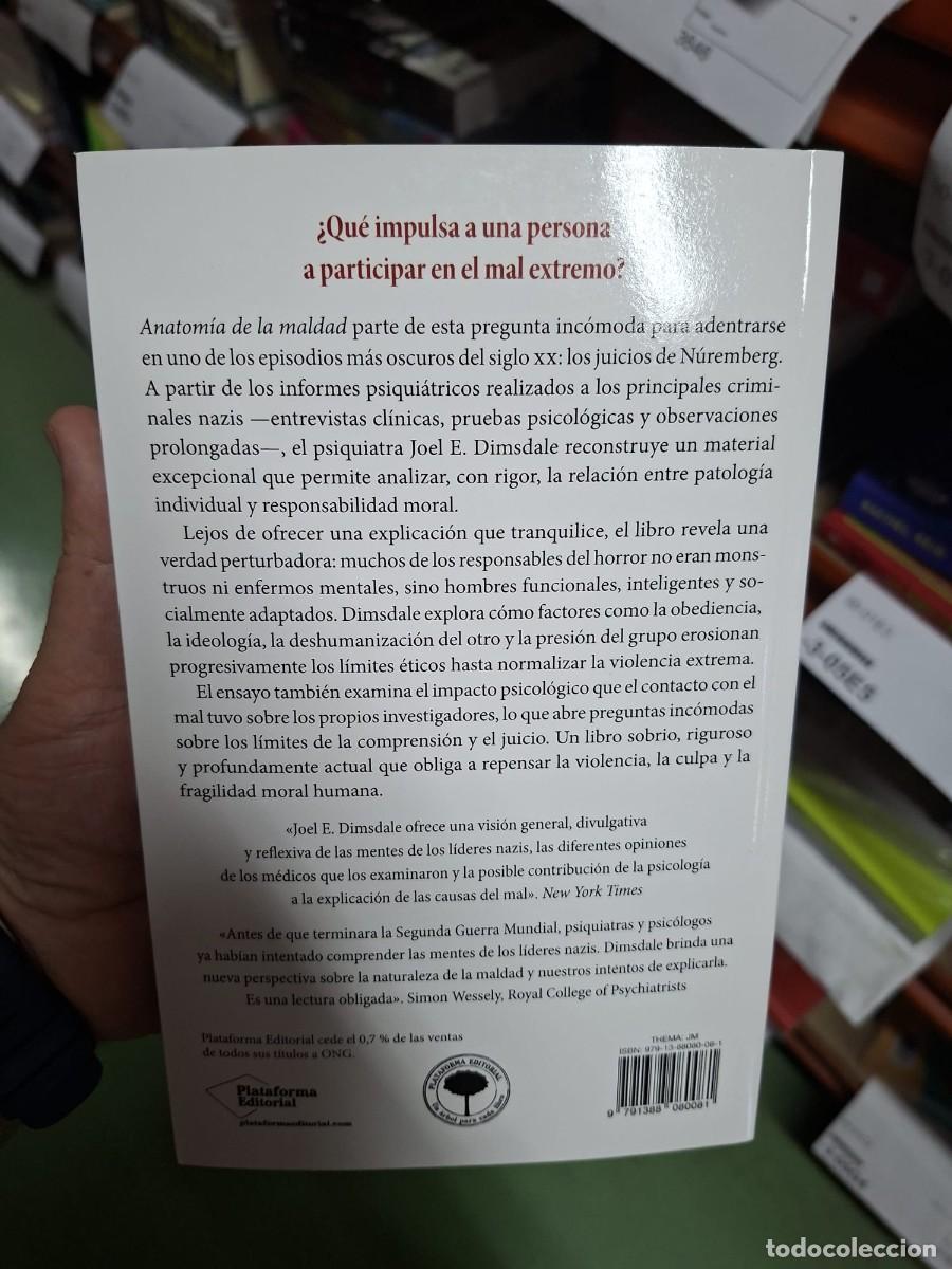 Libros: Anatom&iacute;a de la maldad - Dimsdale, Joel E. - Foto 2