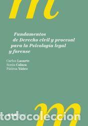 Libros: Fundamentos de Derecho civil y procesal para la psicolog&iacute;a legal y forense - Lasarte &Aacute;lvarez,