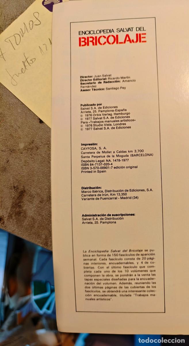 Libros: ENCICLOPEDIA DEL BRICOLAJE - Foto 6