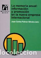 Libros: La memoria anual - Palmer Silveira ,J.C.