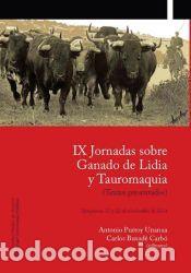 Libros: IX Jornadas sobre Ganado de Lidia y Tauromaquia - Universidad P&uacute;blica de Navarra/Nafarroako