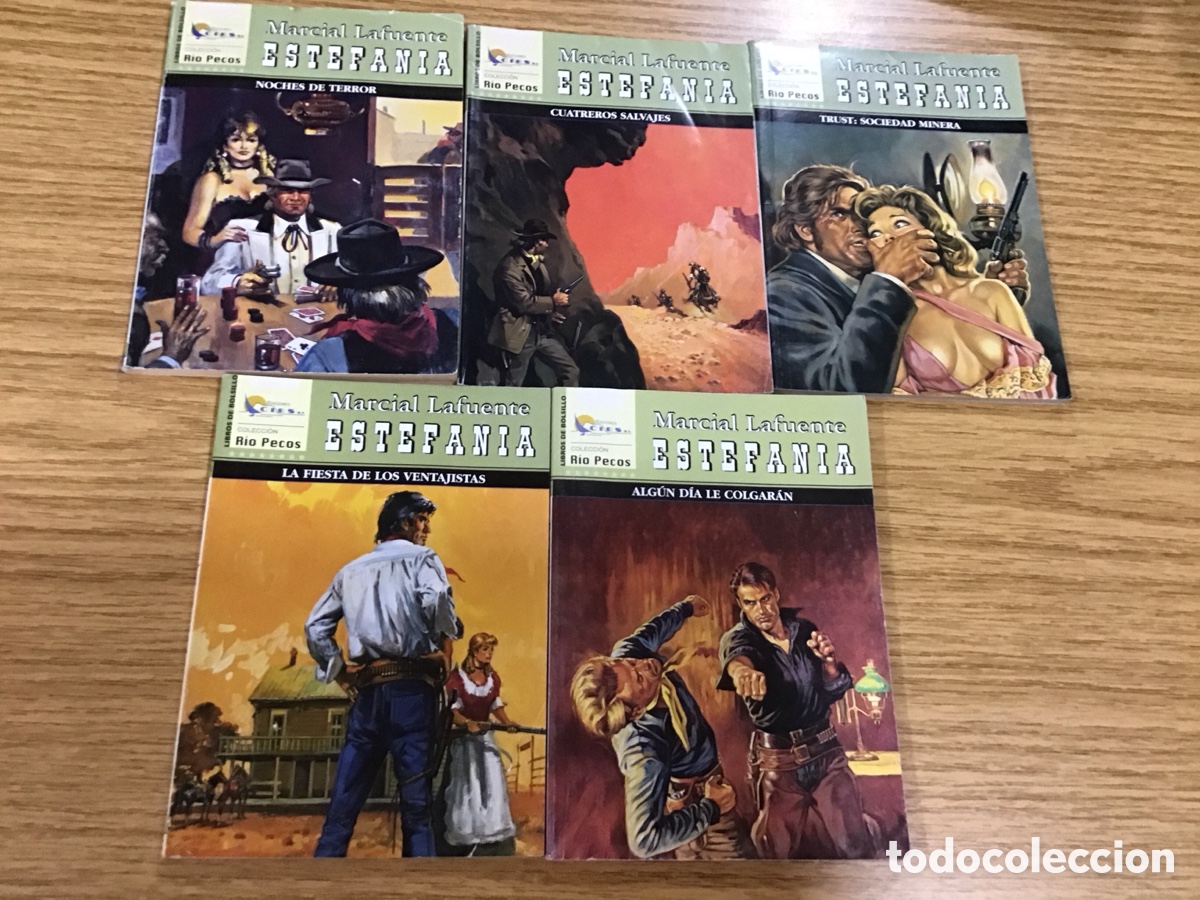 Libros: 5 Novelas del oeste Marcial Lafuente Estefan&iacute;a