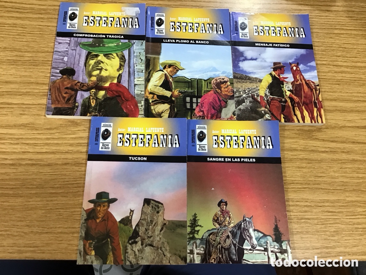 Libros: 5 novelas del oeste. Marcial Lafuente Estefan&iacute;a
