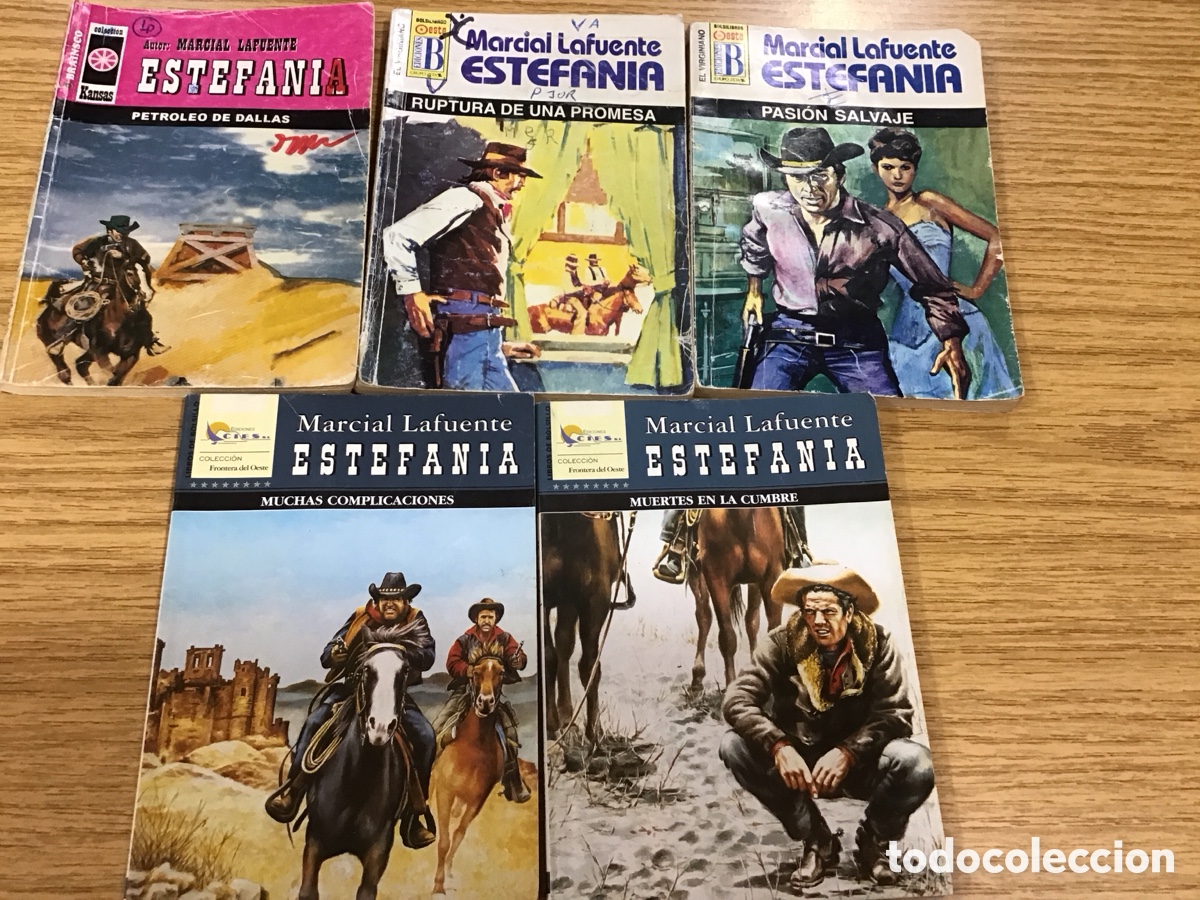 Libros: 5 novrlas oeste. M. L. Estefan&iacute;a