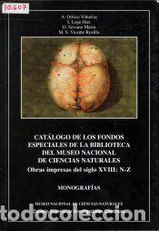 Libros: Cat&aacute;logo de los fondos especiales de la Biblioteca del Museo Nacional de Ciencias Naturales. Vol.