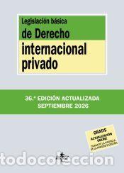 Libros: Legislaci&oacute;n b&aacute;sica de Derecho Internacional privado - Editorial Tecnos
