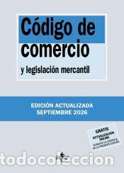 Libros: C&oacute;digo de Comercio - Editorial Tecnos