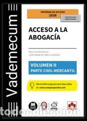 Libros: Vademecum Acceso a la abogac&iacute;a. Volumen II. Parte espec&iacute;fica civil-mercantil - Iberley,